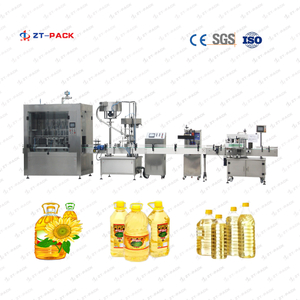 1L-5L Ligne d'emballage de remplissage d'huile de cuisson comestible
