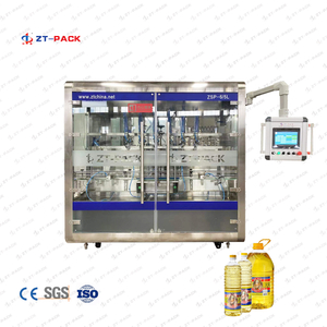 Machine de remplissage d'huile comestible entièrement automatique de type piston 0.5L-5L